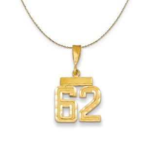 14k Yellow Gold, Varsity, Sm D/C Necklace Number 62 - 18 Inch